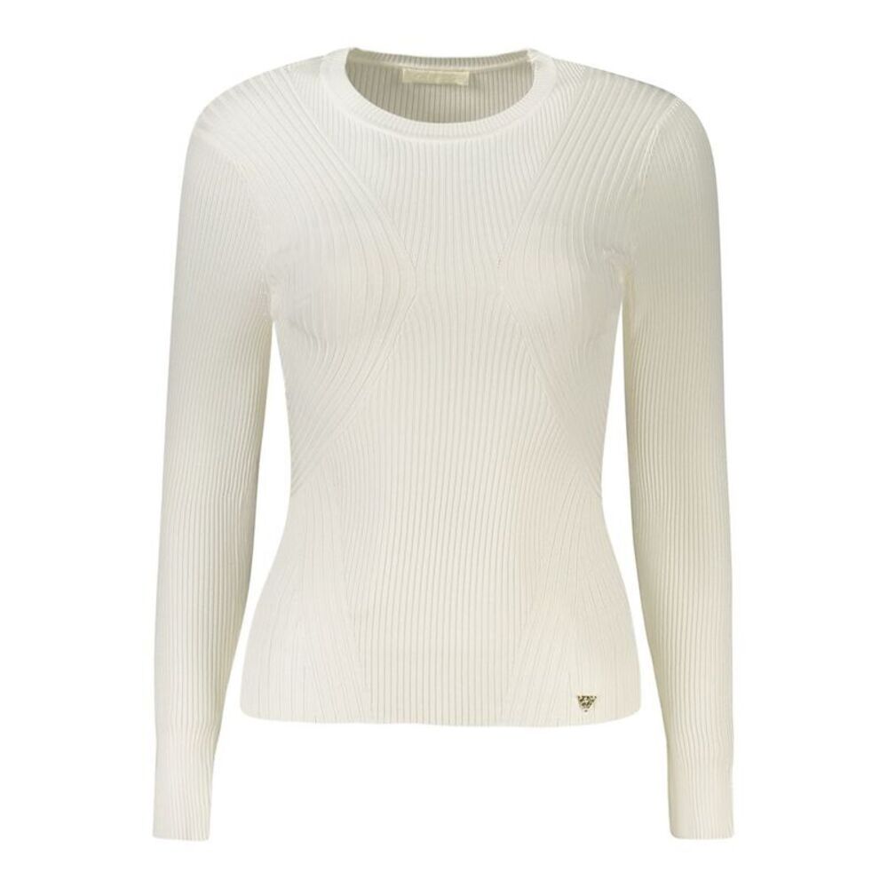 Guess Jeans Bianco Viscosa Women Women's Sweater